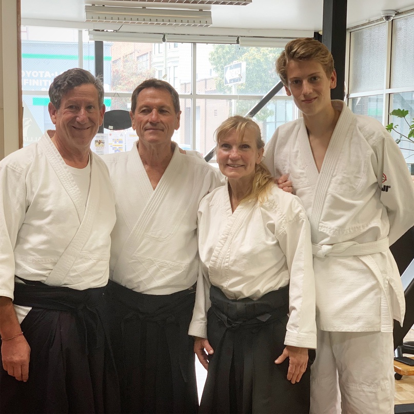 Jimmy Friedman, Christian Tissier, Patricia Hendricks, and Lincoln Friedman in 2018